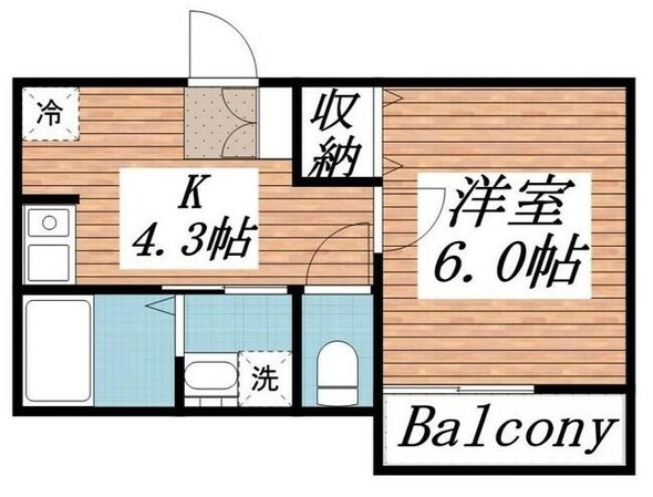 北小金駅 徒歩7分 2階の物件間取画像